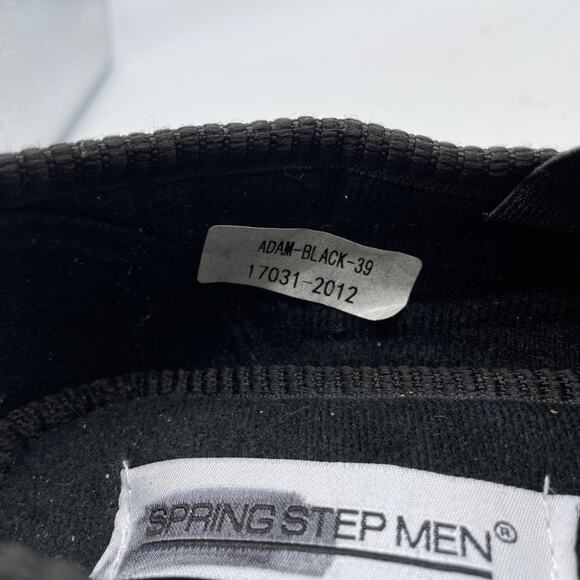 Spring Step Men's Adam Black Slip-On Corduroy Slipper Size 39 - Picture 5 of 10